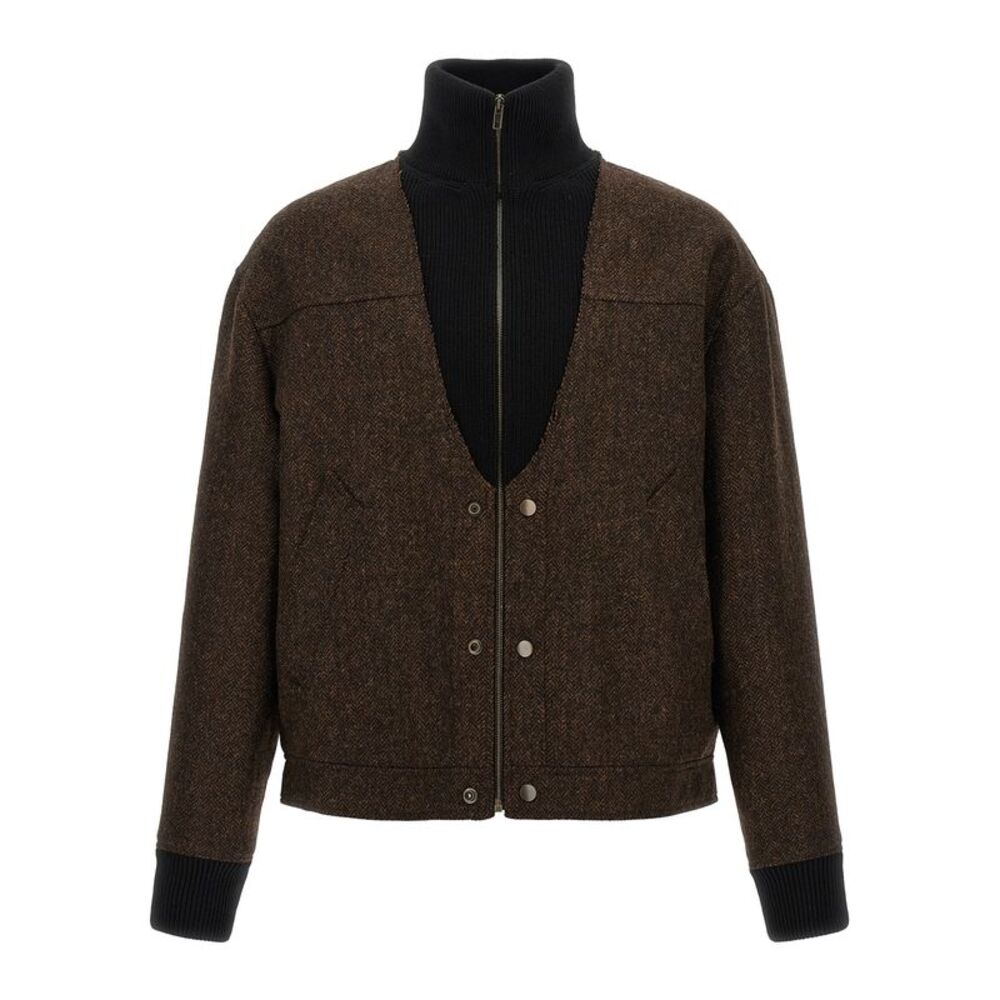Maison Margiela Brown Wool Men's Bomber